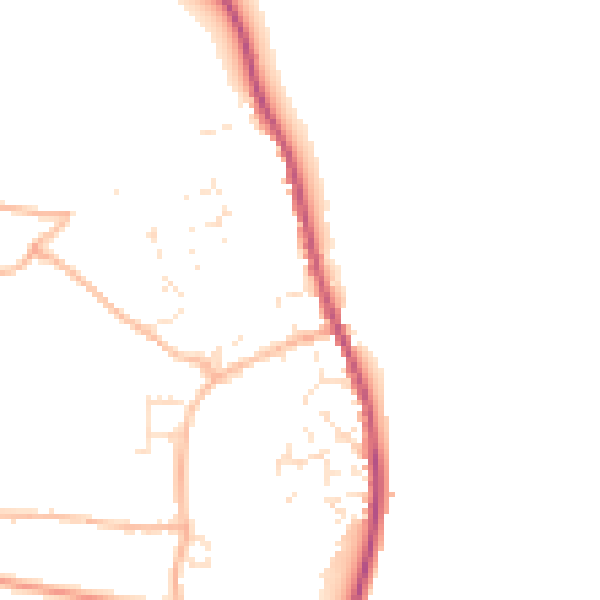 Daytime road noise heatmap for EX6 8NZ