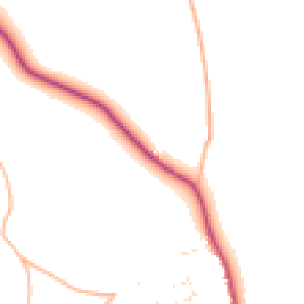 Daytime road noise heatmap for EX6 8PD