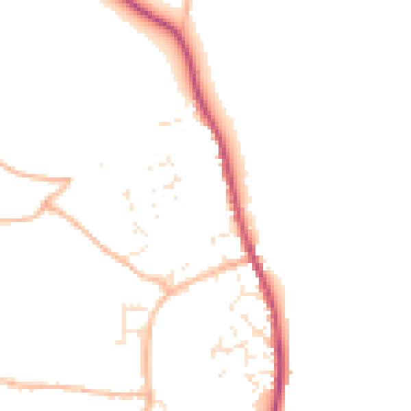 Daytime road noise heatmap for EX6 8PN