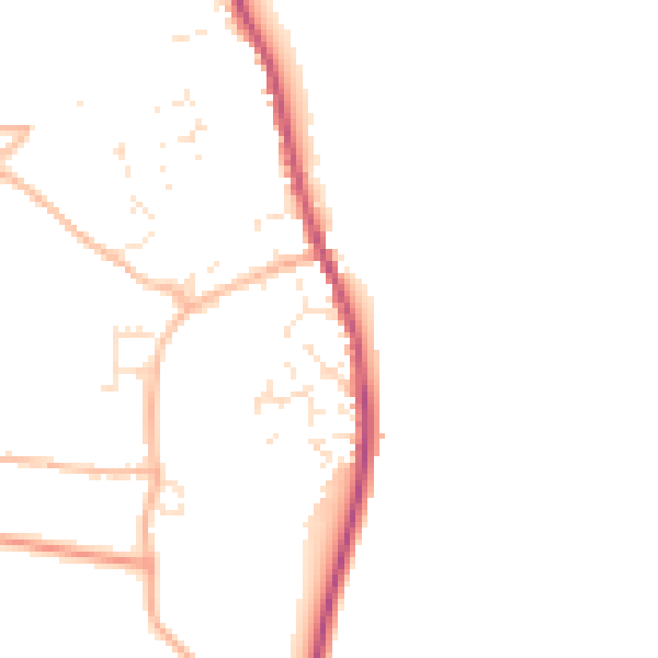 Daytime road noise heatmap for EX6 8PS