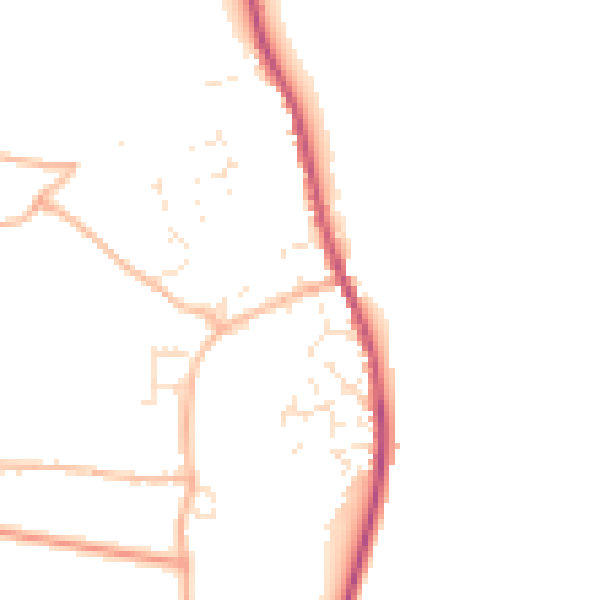Daytime road noise heatmap for EX6 8QG
