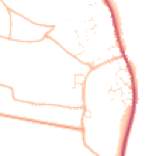 Daytime road noise heatmap for EX6 8QP