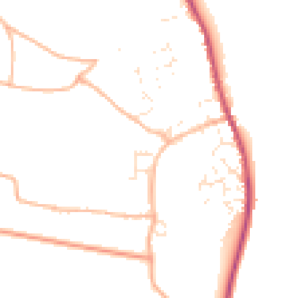 Daytime road noise heatmap for EX6 8QR