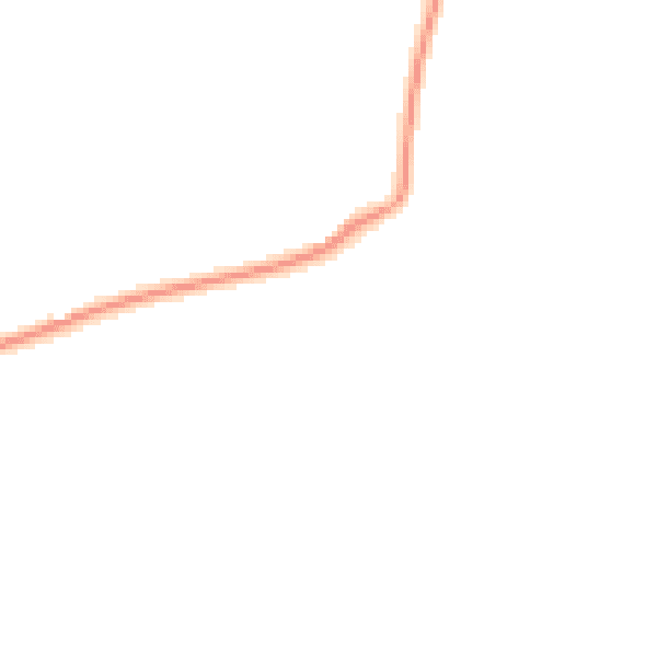 Night-time road noise heatmap for EX6 8RA