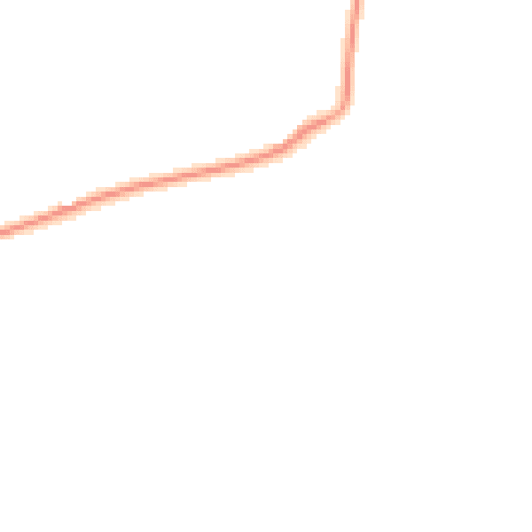 Night-time road noise heatmap for EX6 8RE