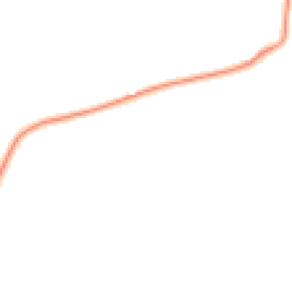 Night-time road noise heatmap for EX6 8RW