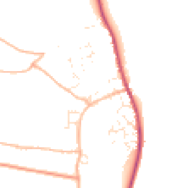 Daytime road noise heatmap for EX6 8SB