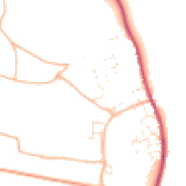 Daytime road noise heatmap for EX6 8SE