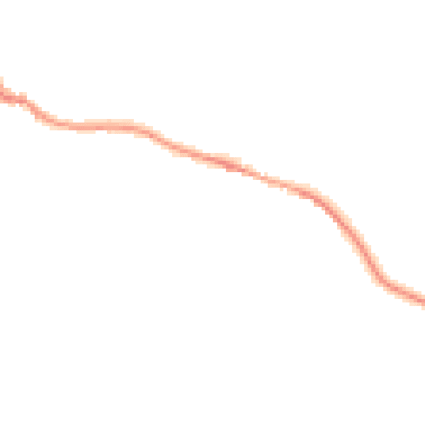 Night-time road noise heatmap for EX6 8SQ