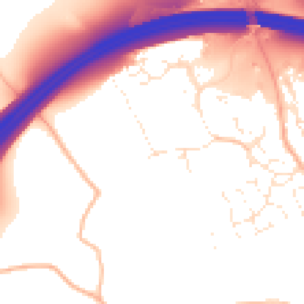 Daytime road noise heatmap for EX6 8TL