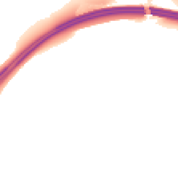 Night-time road noise heatmap for EX6 8TL