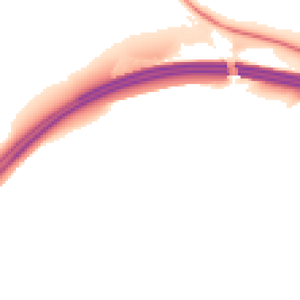 Night-time road noise heatmap for EX6 8TP