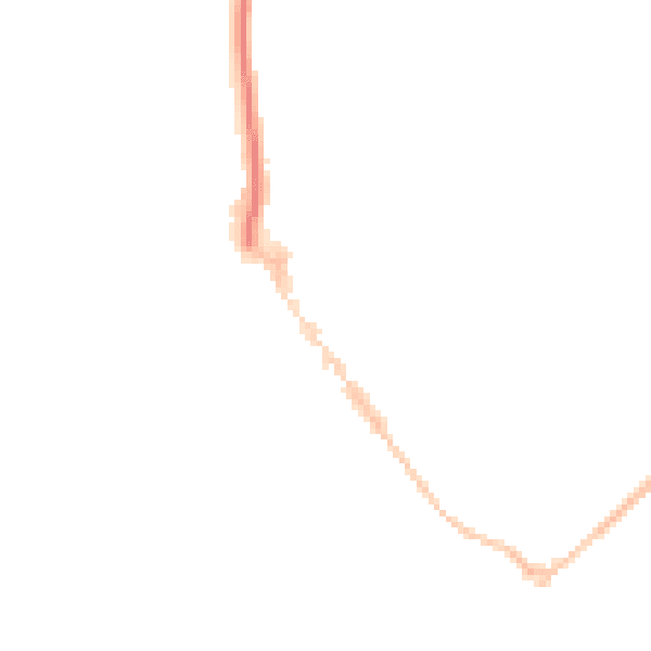 Night-time road noise heatmap for EX8 1AE