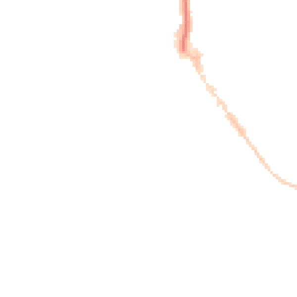 Night-time road noise heatmap for EX8 1AY