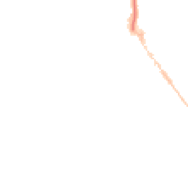 Night-time road noise heatmap for EX8 1BA