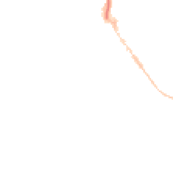 Night-time road noise heatmap for EX8 1BD