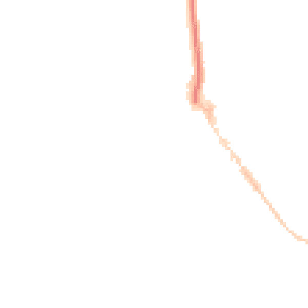 Night-time road noise heatmap for EX8 1DH