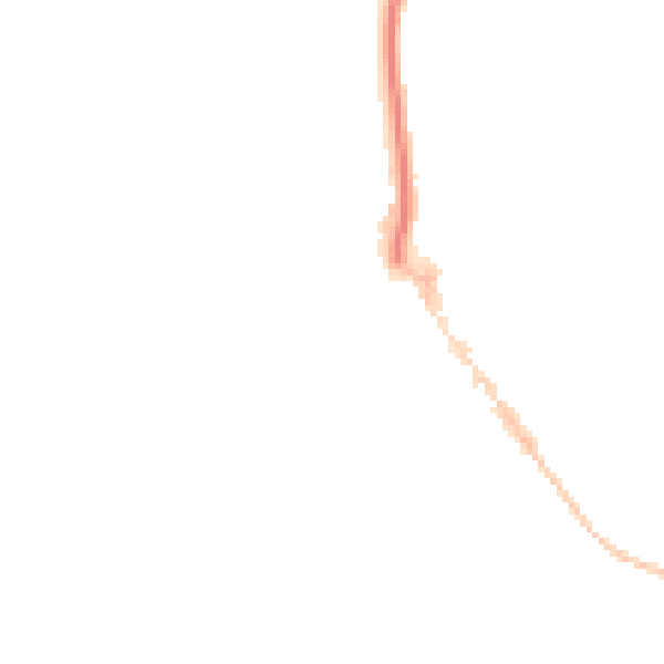Night-time road noise heatmap for EX8 1DQ