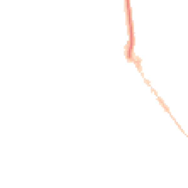 Night-time road noise heatmap for EX8 1DW