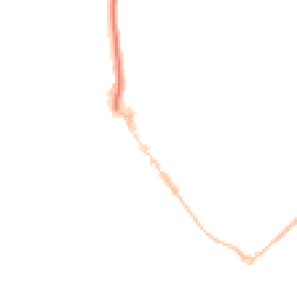 Night-time road noise heatmap for EX8 1HA