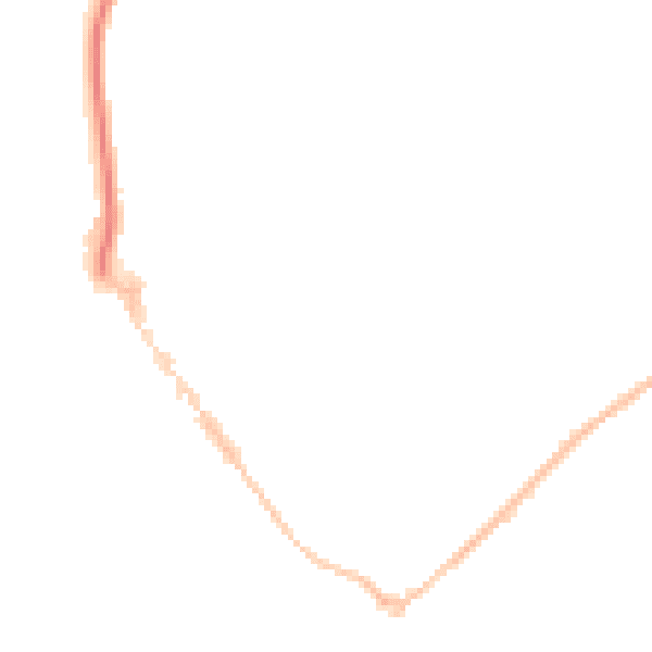 Night-time road noise heatmap for EX8 1JG