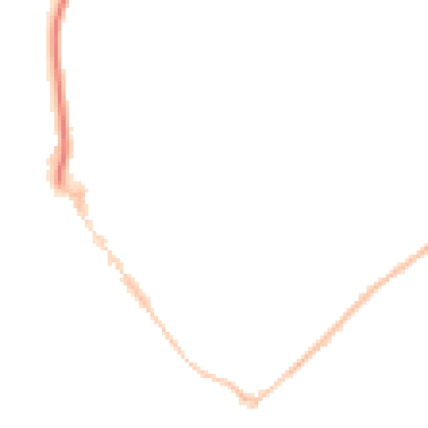 Night-time road noise heatmap for EX8 1JQ