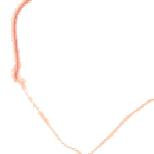 Night-time road noise heatmap for EX8 1JT