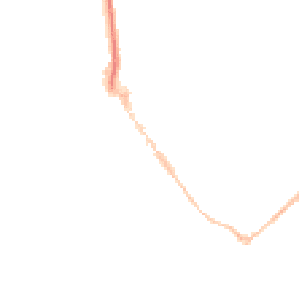 Night-time road noise heatmap for EX8 1NJ