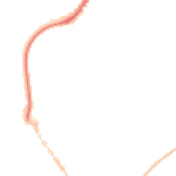 Night-time road noise heatmap for EX8 1QS
