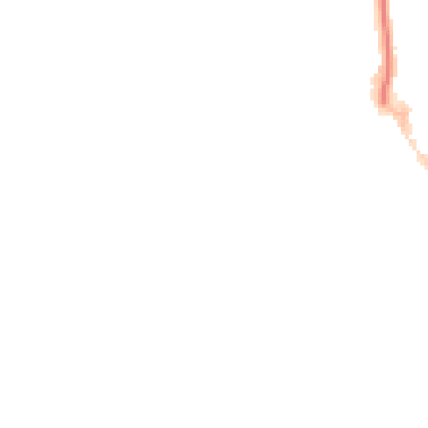 Night-time road noise heatmap for EX8 1XX