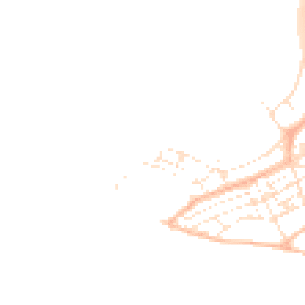Daytime road noise heatmap for EX8 1XY