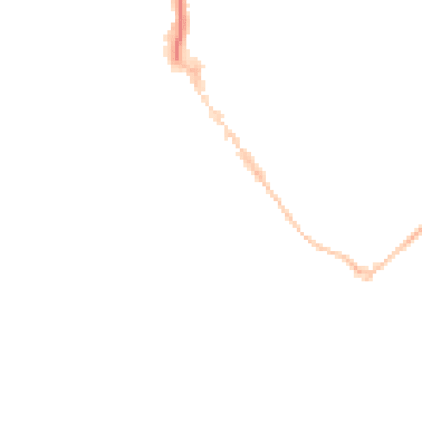 Night-time road noise heatmap for EX8 2AG