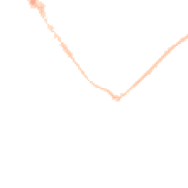 Night-time road noise heatmap for EX8 2AN