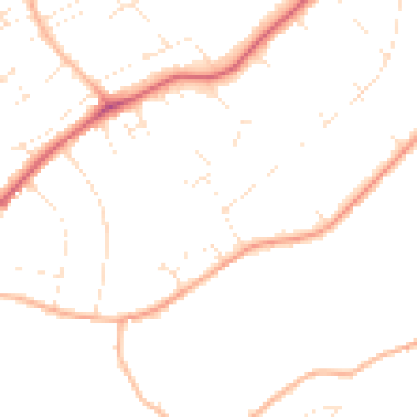 Daytime road noise heatmap for EX8 2HP