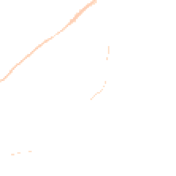 Night-time road noise heatmap for EX8 2HW
