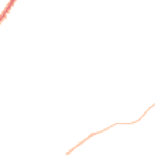 Night-time road noise heatmap for EX8 2JY