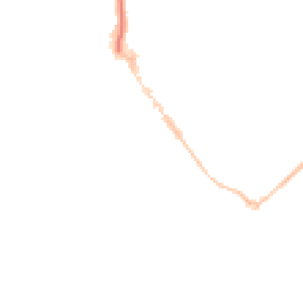 Night-time road noise heatmap for EX8 2SJ
