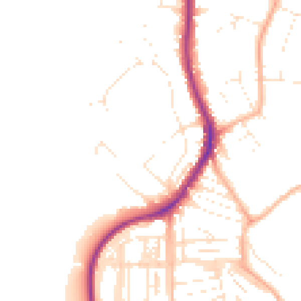 Daytime road noise heatmap for EX8 3DP