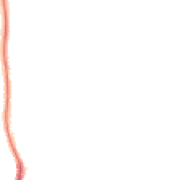 Night-time road noise heatmap for EX8 3LG