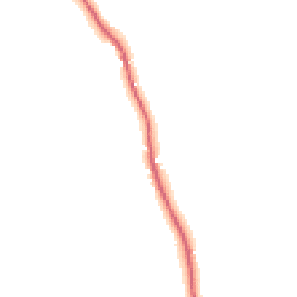 Night-time road noise heatmap for EX8 5AQ