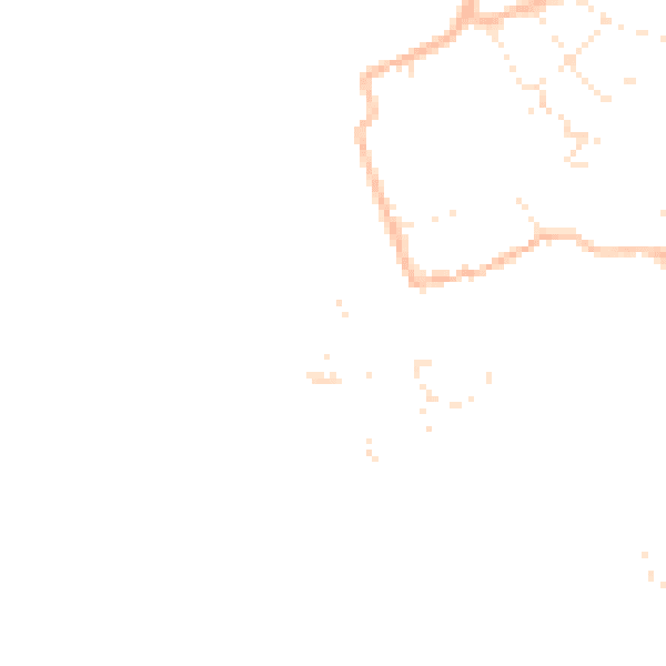 Daytime road noise heatmap for EX8 5ES