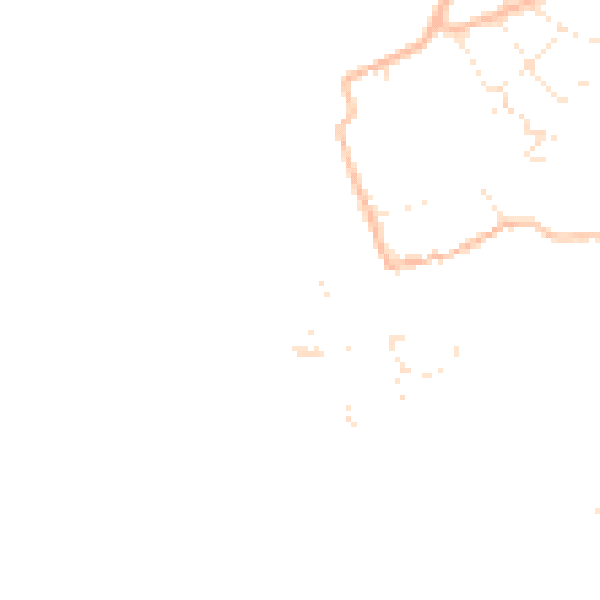 Daytime road noise heatmap for EX8 5ET
