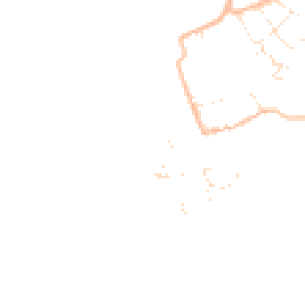 Daytime road noise heatmap for EX8 5EX