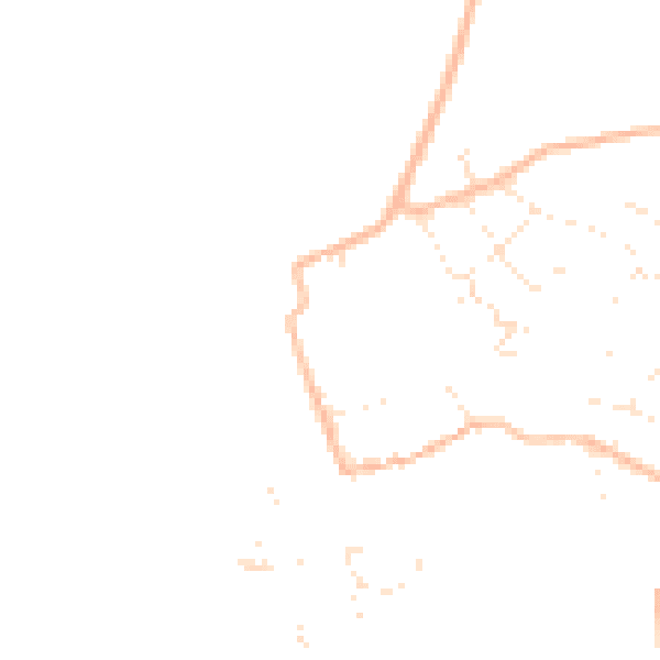Daytime road noise heatmap for EX8 5HP