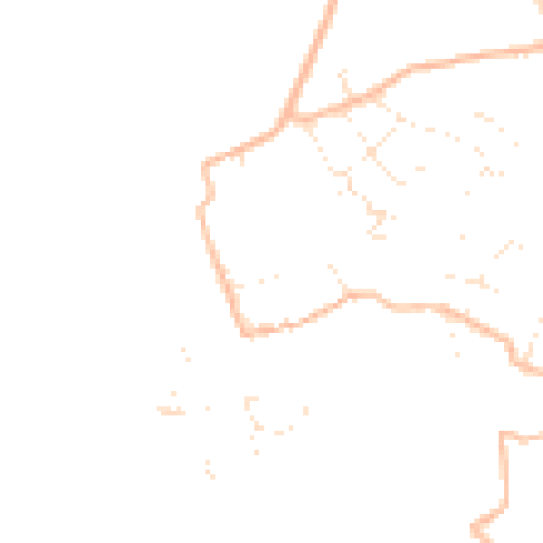 Daytime road noise heatmap for EX8 5HW