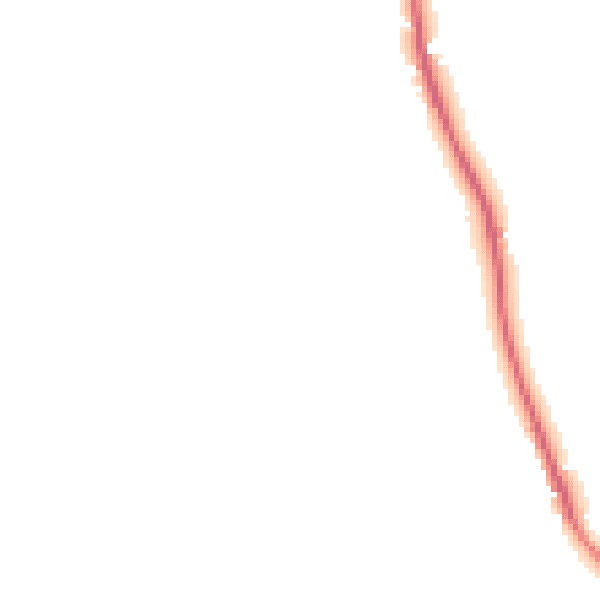 Night-time road noise heatmap for EX8 5JG