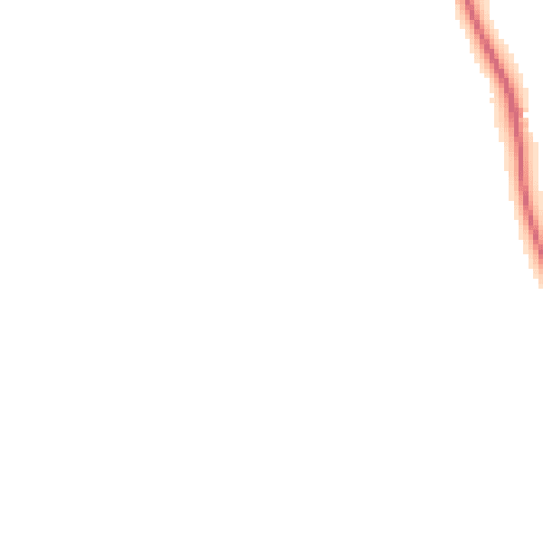 Night-time road noise heatmap for EX8 5JU