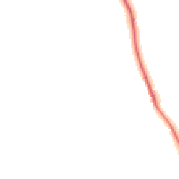 Night-time road noise heatmap for EX8 5LE