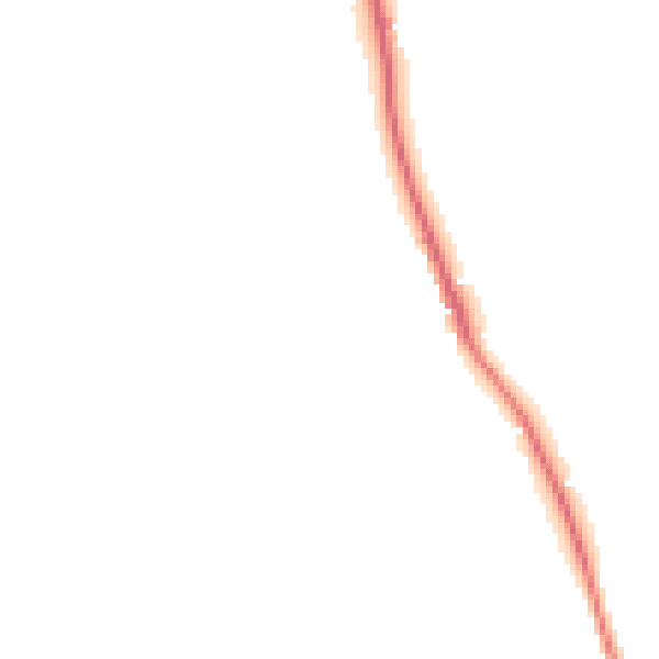 Night-time road noise heatmap for EX8 5LG