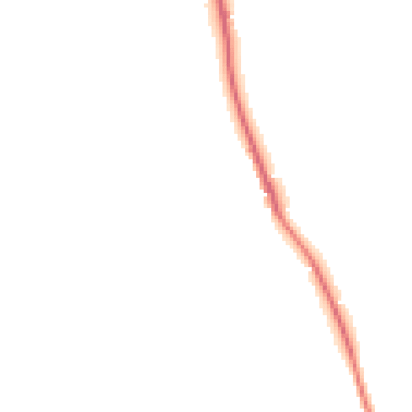 Night-time road noise heatmap for EX8 5LH